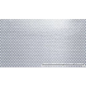 Perforált lemez rozsdamentes 1250x2500x1,5 mm tábla 5 mm lyuk Körlyukasztás átlós osztással