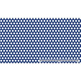   Perforált lemez rozsdamentes 1000x2000x1mm tábla 10 mm lyuk Körlyukasztás átlós osztással Szabad áteresztő felület: 40% saválló inox