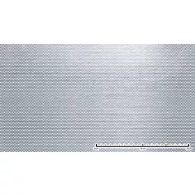 Perforált lemez rozsdamentes 1000x2000x1,5 mm tábla 2 mm lyuk Körlyukasztás átlós osztással