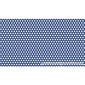   Perforált lemez rozsdamentes 1000x2000x1mm tábla 8 mm lyuk Körlyukasztás átlós osztással Szabad áteresztő felület: 40% saválló inox