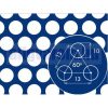 Perforált lemez horganyzott 1000x2000x1mm tábla 10mm lyuk Körlyukasztás átlós osztással Szabad áteresztő felület: 54% 