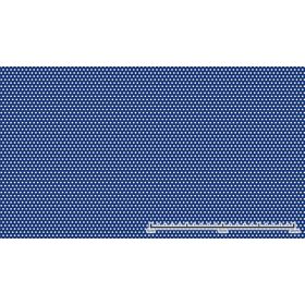   Perforált lemez horganyzott 974x1705x0,75mm tábla 2,5 mm lyuk Körlyukasztás átlós osztással Szabad áteresztő felület: 25%