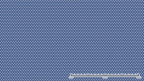 Perforált lemez horganyzott 1000x2000x0,75mm tábla 3mm lyuk Körlyukasztás átlós osztással Szabad áteresztő felület: 33% 