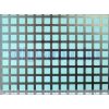 Perforált lemez horganyzott 1000x2000x1mm tábla 10mm szögletes négyzetes lyuk Szabad áteresztő felület: 44% 