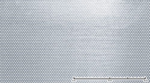 Perforált lemez horganyzott 1000x2000x1 mm tábla 3mm lyuk körlyukasztás átlós osztással Szabad áteresztő felület: 33% 