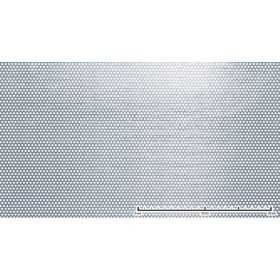 Perforált lemez horganyzott 1250x2500x1 mm tábla 3mm lyuk körlyukasztás átlós osztással