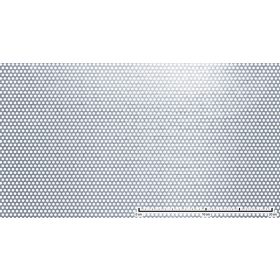 Perforált lemez horganyzott 1250x3000x1mm tábla 4 mm lyuk Körlyukasztás átlós osztással