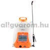 Akkumulátoros permetező 15L hátizsákos permetező 4,1L / perc, kerti permetező vállpántokkal