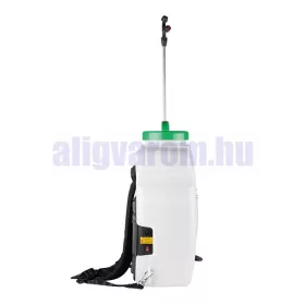 Háti permatező 16 literes tartállyal 58 cm csővel 12V akkumulátorral nagynyomású szivattyúval