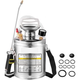   Kézi permetező 4L rozsdamentes permetező szivattyú kerti permetező vállpántokkal