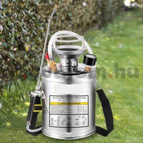   Kézi permetező 4L rozsdamentes permetező szivattyú kerti permetező vállpántokkal