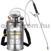 Kézi permetező 6L rozsdamentes permetező szivattyú kerti permetező vállpántokkal