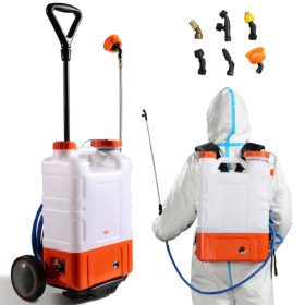   Akkumulátoros háti permetező 15 literes tartály hátizsákos permetezőgép 0–6,5 bar nyomás