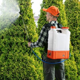   Akkumulátoros háti permetező 15 literes tartály hátizsákos permetezőgép 0–6,5 bar nyomás