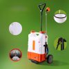 Akkumulátoros háti permetező 15 literes tartály hátizsákos permetezőgép 0–6,5 bar nyomás