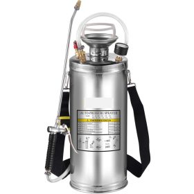   Kézi permetező 8L rozsdamentes permetező szivattyú kerti permetező vállpántokkal