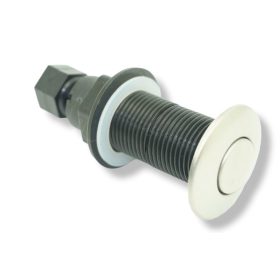   Pneumatikus nyomógomb ø 25mm levegős kapcsoló jakuzzi, medence, konyhamalac, hulladékaprító indító nyomáskapcsoló matt króm