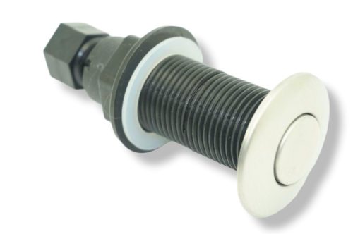 Pneumatikus nyomógomb ø 25mm levegős kapcsoló jakuzzi, medence, konyhamalac, hulladékaprító indító nyomáskapcsoló matt króm