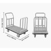 Szállodai poggyászkocsi 340 kg platform kocsi 1080x640x980 mm