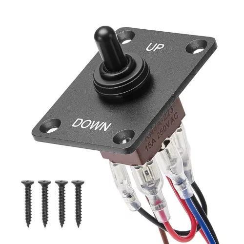 Polaritásváltó kapcsoló 6 pólusú billenőkapcsoló,  pillanatkapcsoló DC 12 V/30 A AC 250 V/15 A