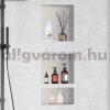 Beépíthető fürdőszobai polc 10x40x101 cm burkolandó műanyag 3 polc csempézhető 