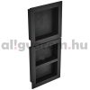 Beépíthető fürdőszobai polc 10x40x101 cm burkolandó műanyag 3 polc csempézhető 