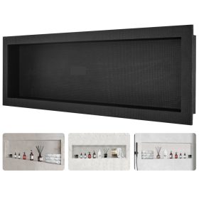   Beépíthető fürdőszobai polc 10x40x127 cm burkolandó műanyag polc csempézhető 