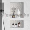 Beépíthető fürdőszobai polc 10x40x60 cm burkolandó műanyag 2 polc csempézhető 