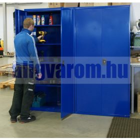   Acélszekrény szürke Swed-3 acél szerszámos szekrény extra polc 70 kg teherbírás 995 x 460 x 20 mm