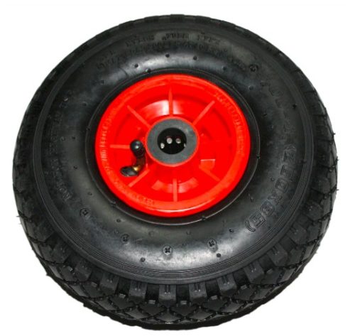 Ø 230 mm Kerék pótkerék molnárkocsi, kézikocsi, kiskocsi 2.50-4 átmérő 230 mm fúvott gumi műanyag felni