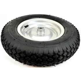 Ø 400 mm gumi kerék pótkerék kézikocsi, kiskocsi 4.00x8 átmérő 400 mm fúvott fém felni