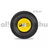 Ø260 mm Pótkerék 2 db 4.1/3.5-4" fúvott kerék műanyag felnivel pneumatikus gumiabroncs kézikocsi molnárkocsi talicska