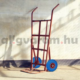   Ø260 mm tömörgumi kerék 2 db 3.00-4 defektmentes kék-piros pótkerék kézikocsi kiskocsi molnárkocsi talicska számára