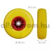 Ø260 mm tömörgumi kerék 2 db 3.00-4 defektmentes pótkerék kézikocsi kiskocsi molnárkocsi talicska számára