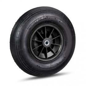   Ø325 mm kerék 4.00-6 fekete pótkerék műanyag felnivel pneumatikus gumiabroncs kézikocsi kiskocsi molnárkocsi talicska