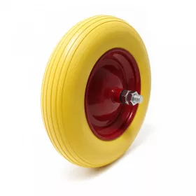   Ø 370 mm tömörgumi kerék 3.50-8 tűgörgős defekttűrő 370x80 pótkerék kézikocsi kiskocsi molnárkocsi
