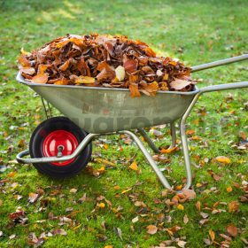   Ø390 mm tömörgumi kerék 4.80/4.00-8 defektmentes fekete-piros pótkerék acél felnivel kézikocsi kiskocsi molnárkocsi talicska