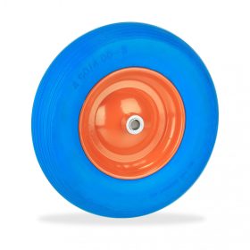   Ø390 mm Molnárkocsi kerék, kézikocsi pótkerék 4.80/4.00-8 kék defektálló kerék acél felnivel tömörgumi abroncs