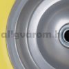 Ø390 mm tömörgumi kerék 4.80/4.00-8 defektmentes sárga-szürke pótkerék acél felnivel kézikocsi kiskocsi molnárkocsi talicska