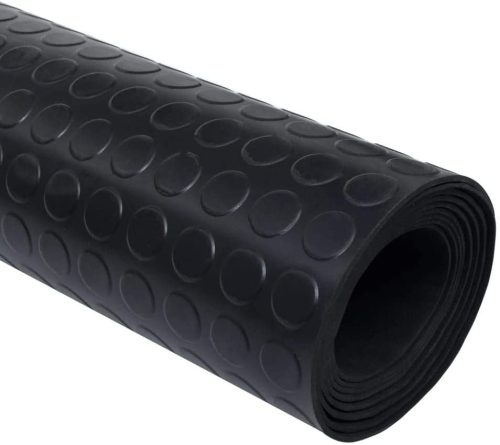 NBR pöttyös olajálló stoplis fekete gumiszőnyeg 4 mm vastagság 1200 mm széles tekercs buborék metrómintás