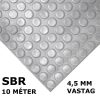 SBR pöttyös gumiszőnyeg 120 cm széles 10 méter hosszú 4,5 mm vastag szürke tekercs buborék metrómintás