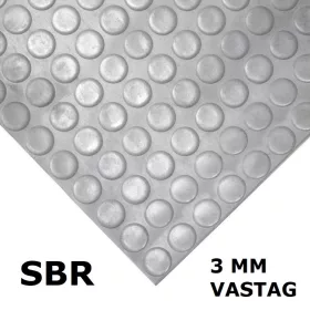 SBR pöttyös gumiszőnyeg 120 cm széles 3 mm vastag méterenként rendelhető szürke tekercs buborék