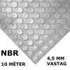 NBR pöttyös gumiszőnyeg 120 cm széles 10 méter hosszú 4,5 mm vastag szürke tekercs buborék metrómintás