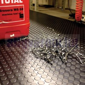   NBR pöttyös gumiszőnyeg 120 cm széles 10 méter hosszú 4,5 mm vastag szürke tekercs buborék metrómintás