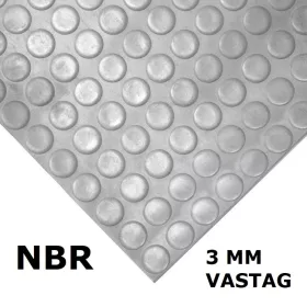 NBR pöttyös gumiszőnyeg 120 cm széles 3 mm vastag méterenként rendelhető szürke tekercs buborék
