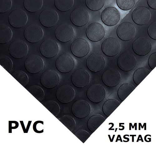 PVC pöttyös gumiszőnyeg 120 cm széles 10 m hosszú 2,5 mm vastag Az ár méterenkénti árat jelöl! 