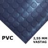 PVC pöttyös gumiszőnyeg kék 120 cm széles 10 m hosszú 2,5 mm vastag Az ár méterenkénti árat jelöl! 