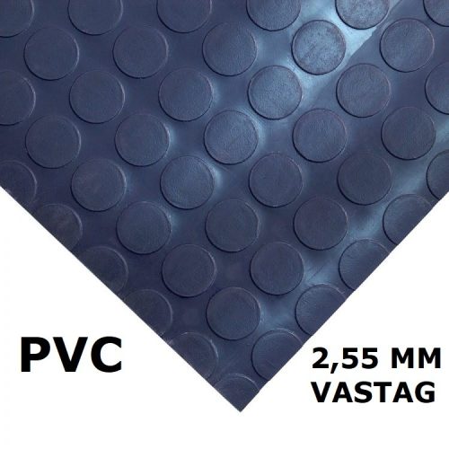 PVC pöttyös gumiszőnyeg kék 120 cm széles 10 m hosszú 2,5 mm vastag Az ár méterenkénti árat jelöl! 