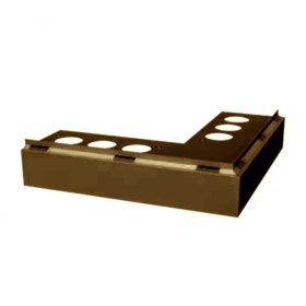   OX Priamy Stone kőszőnyeg kavicsszőnyeg 10x2500 Barna teraszszegély Külső sarokelem RAL8028