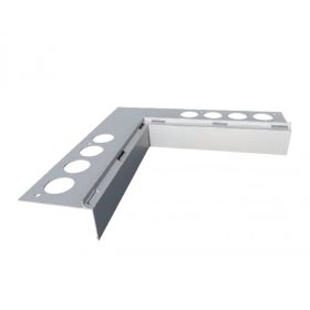   OX Priamy Stone kőszőnyeg Natúr alumínium sarokelem Belső sarok kavicsszőnyeg vízvető profil erkély balkon terasz